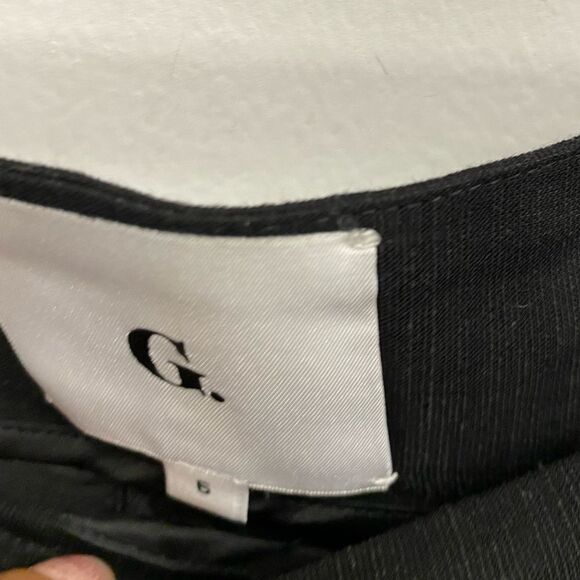 G. Label by GOOP MADELINE WIDE-LEG BLACK‎ PANTS SZ 6 - Picture 3 of 4